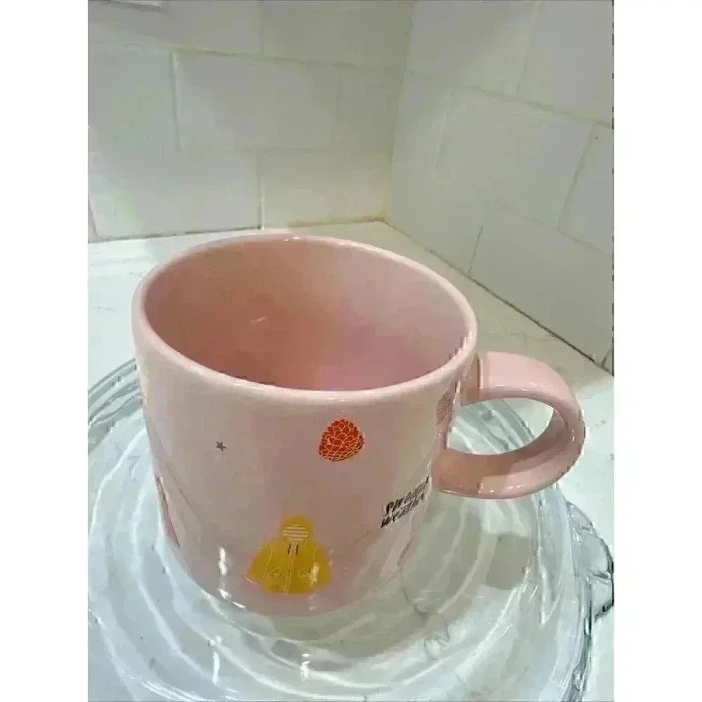 Starbucks Pink Ceramic Mug 12oz Fall Sweater Weather Drink Cup. - Picture 2 of 13